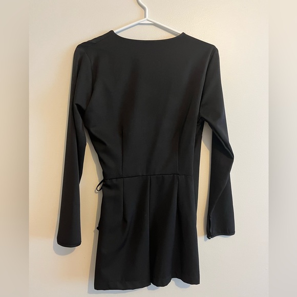 Black wrap jumpsuit - Picture 3 of 3